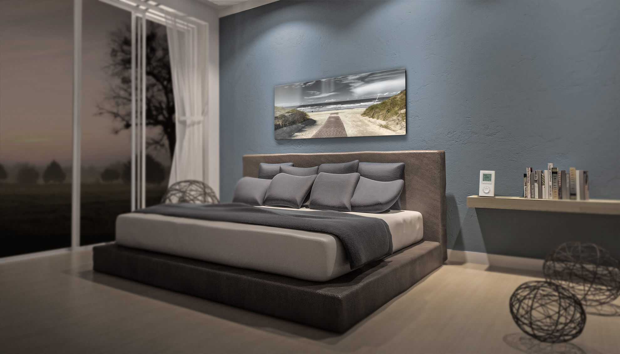Infrarotheizung im Schlafzimmer