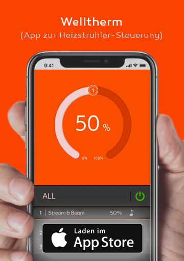 Welltherm – Heizstrahler-Steuerungs-App für IOS